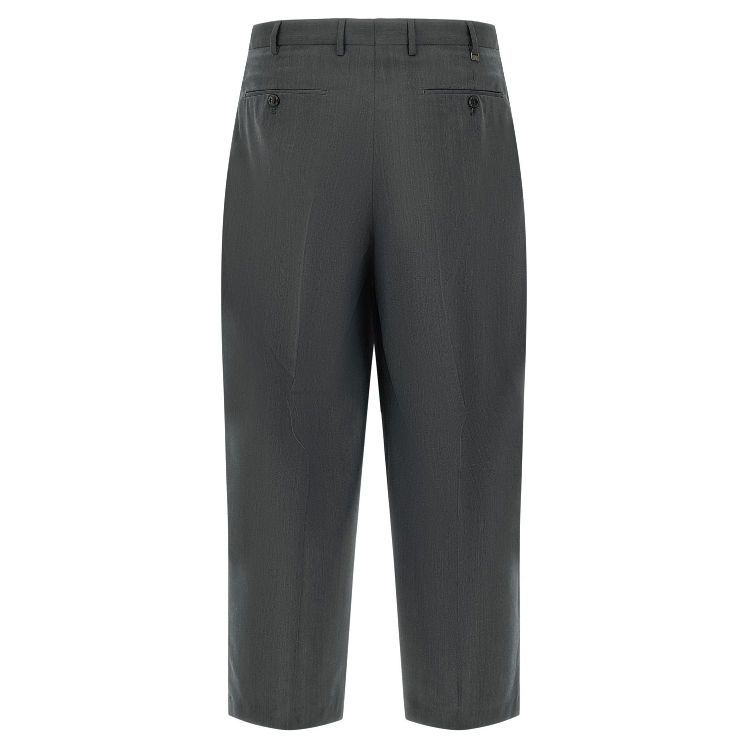 PT Torino Gray Virgin Wool Dress Pants