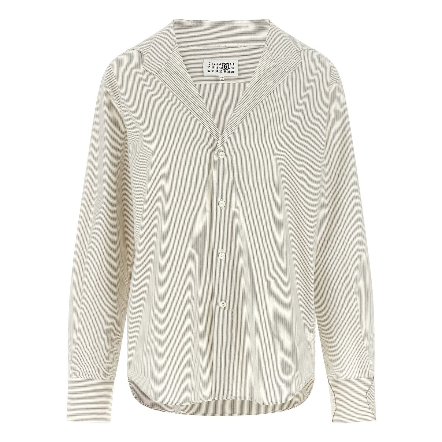 MM6 Maison Margiela Gray Cotton Blouse