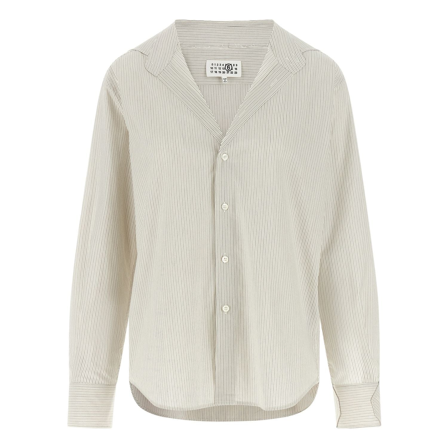 MM6 Maison Margiela Gray Cotton Blouse