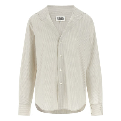MM6 Maison Margiela Gray Cotton Blouse