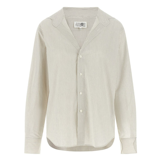 MM6 Maison Margiela Gray Cotton Blouse