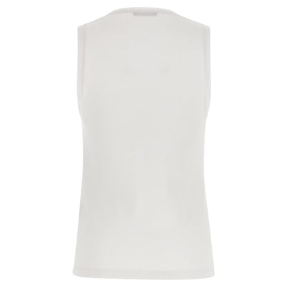 Balmain White Cotton Tank Tops