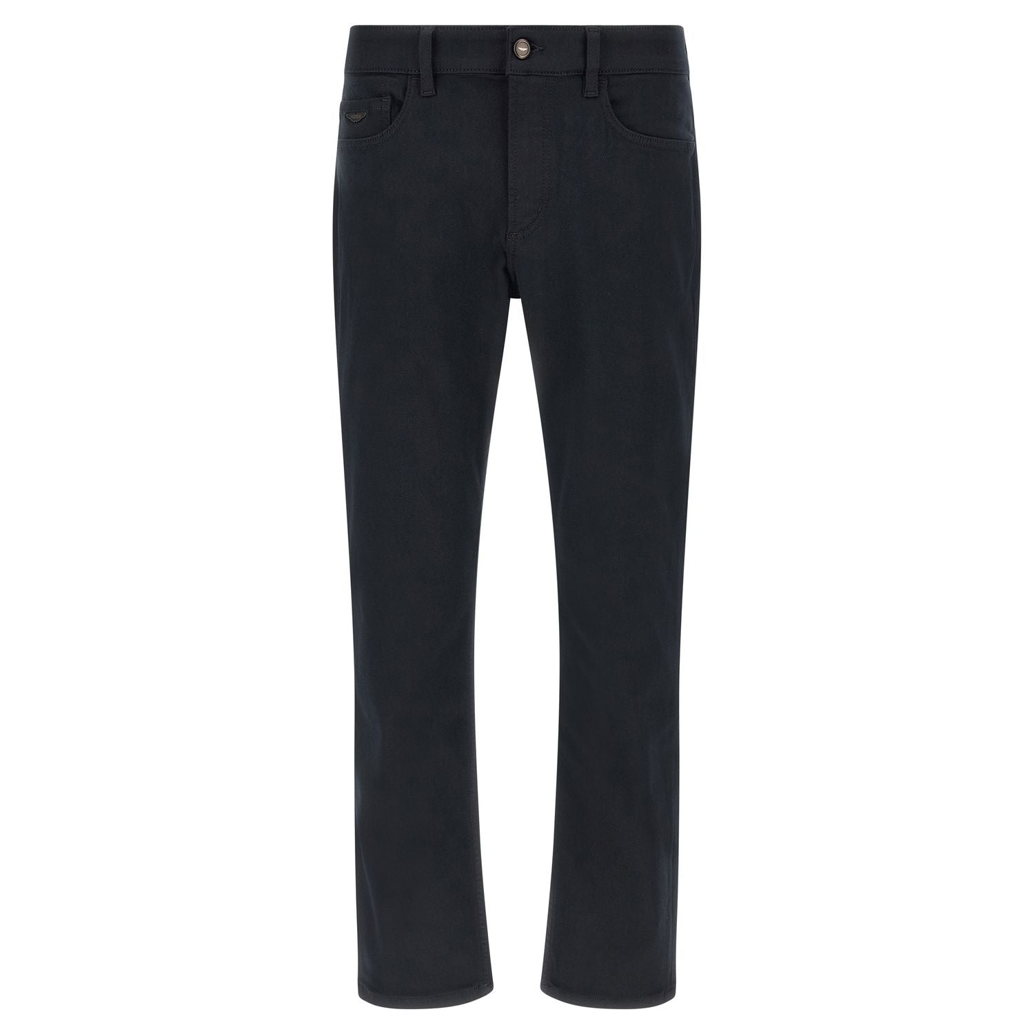 Hugo Boss Blue Polyester Straight-Leg Jeans
