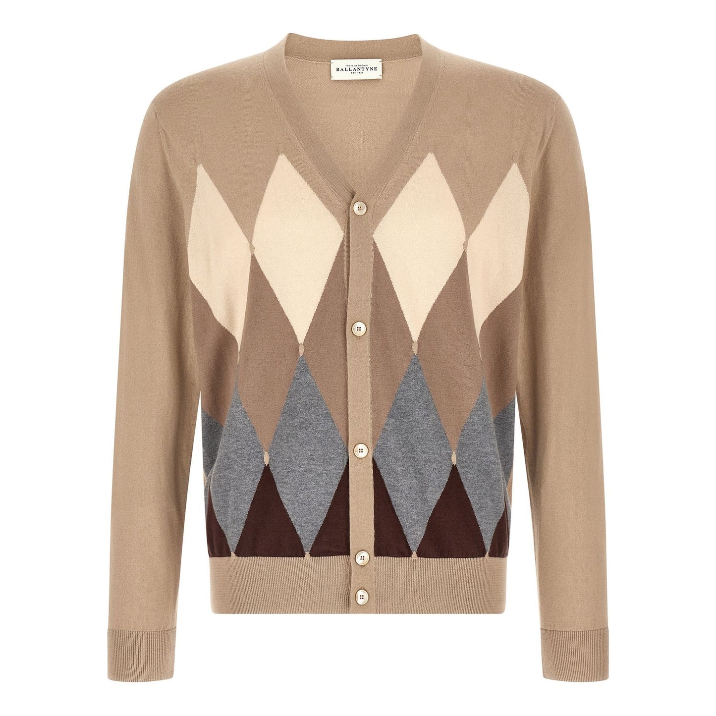 Ballantyne Beige Cotton Cardigan