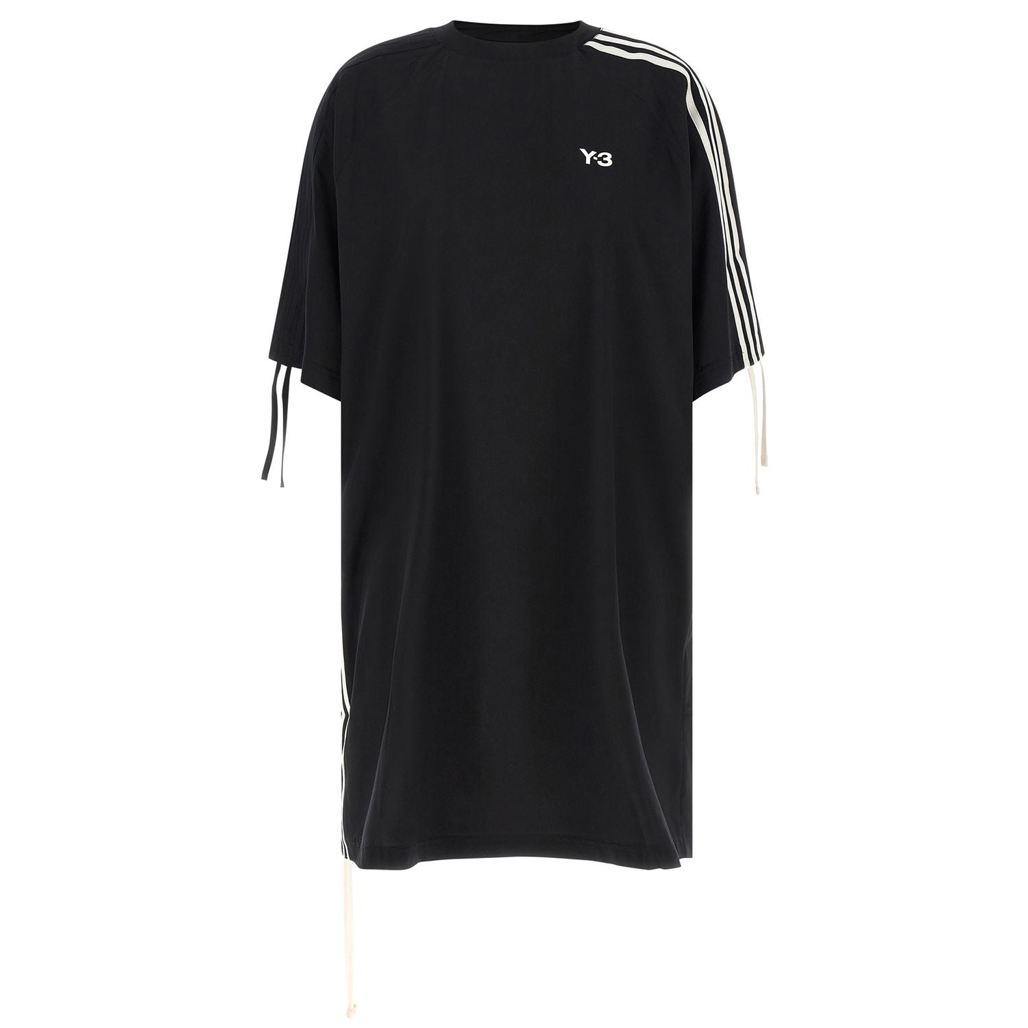Y-3 Black Polyester Short Dress
