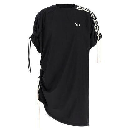 Y-3 Black Polyester Short Dress