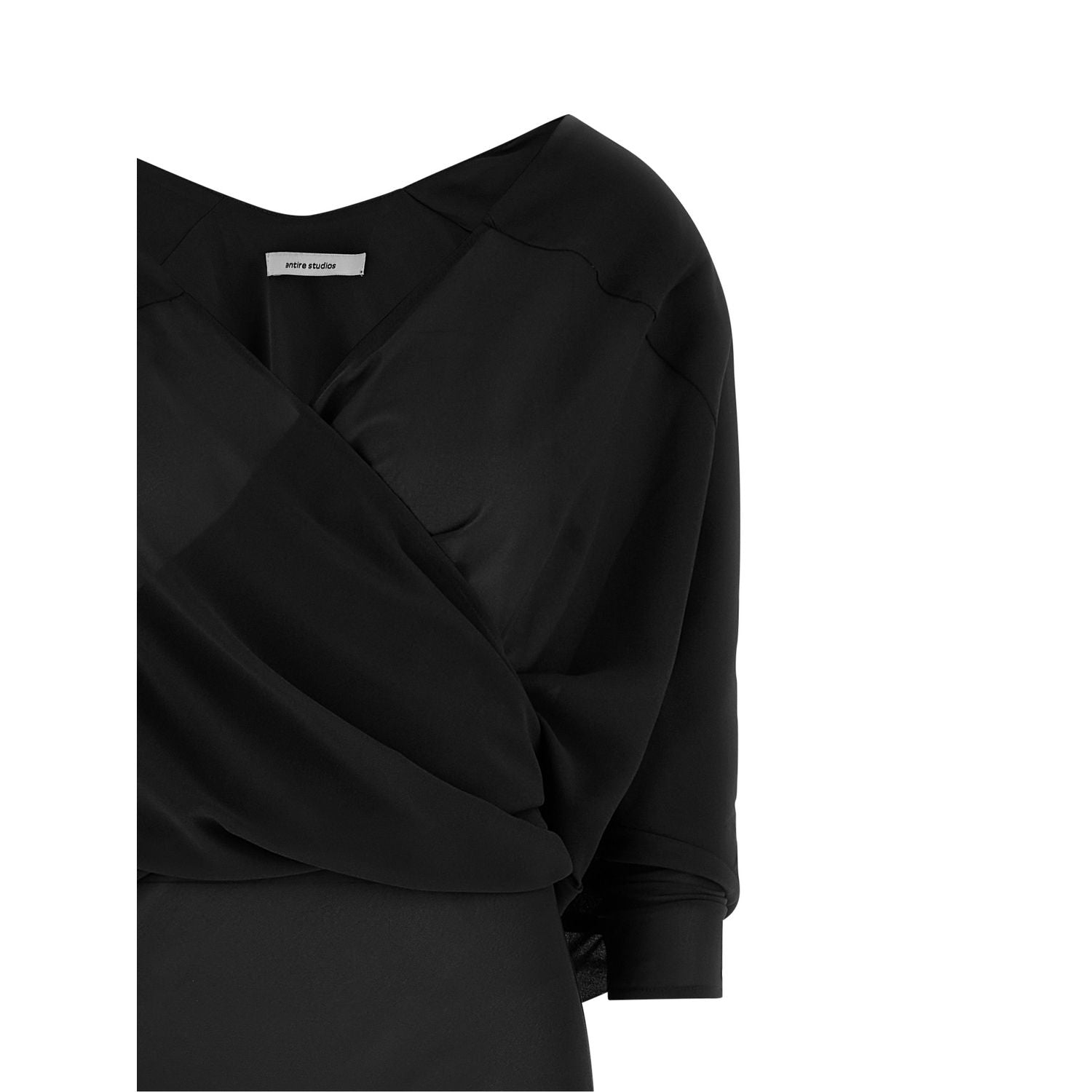 Entire Studios Black Polyester Long Dress