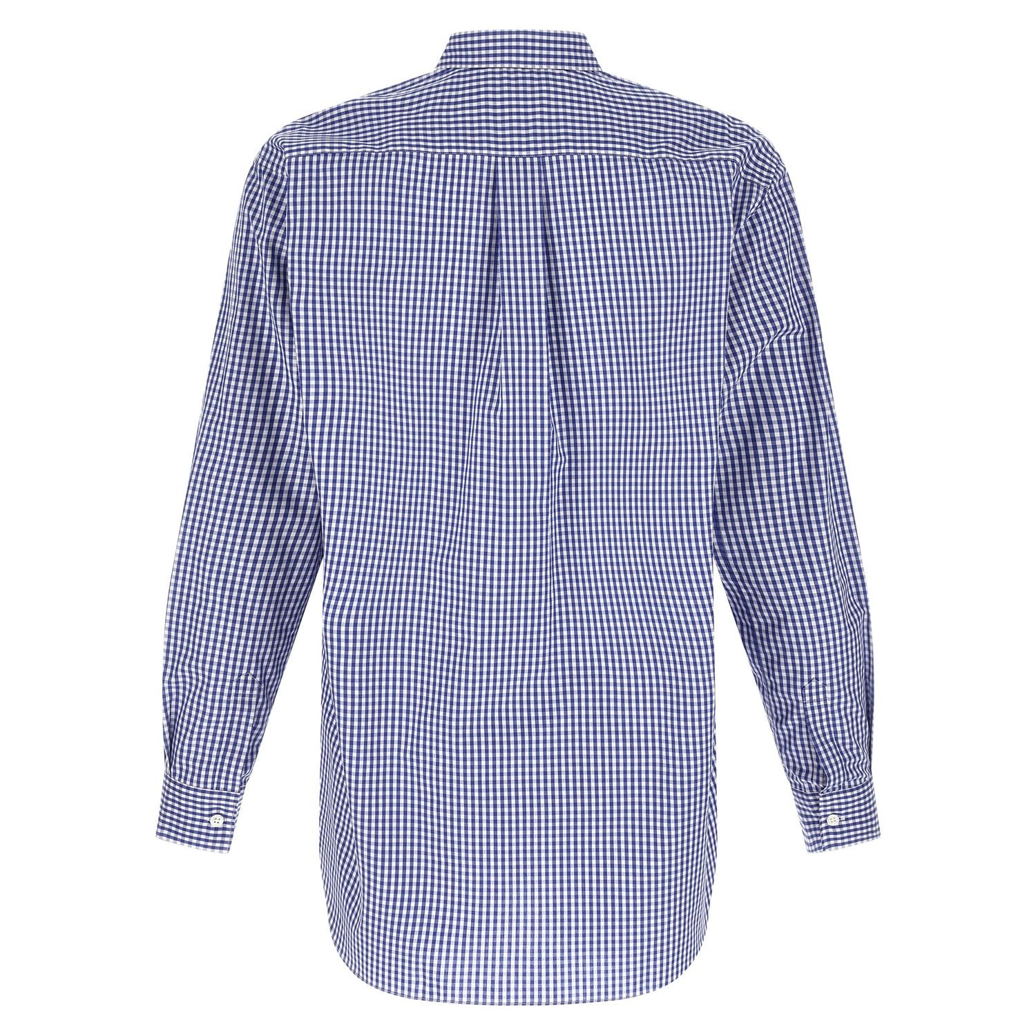Comme Des Garçons Blue Cotton Blouse
