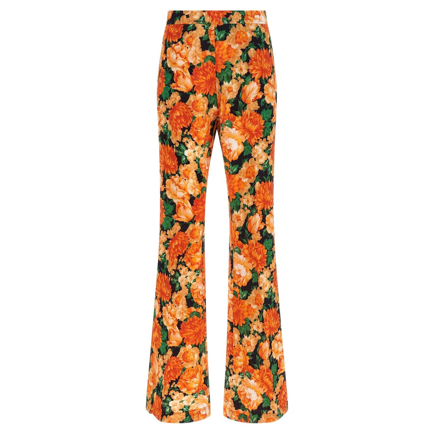 PINKO Orange Viscose Flared Pants