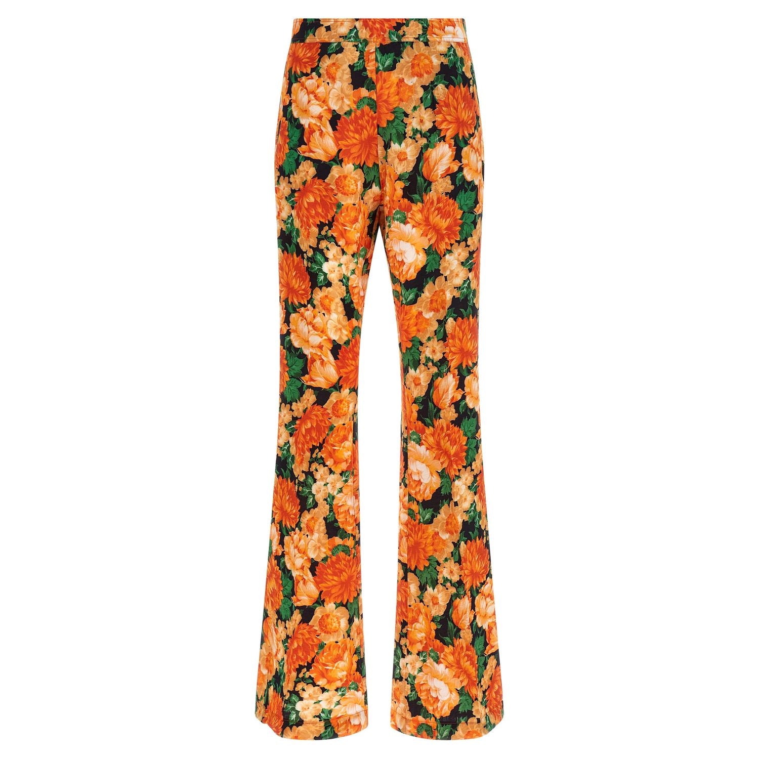 PINKO Orange Viscose Flared Pants