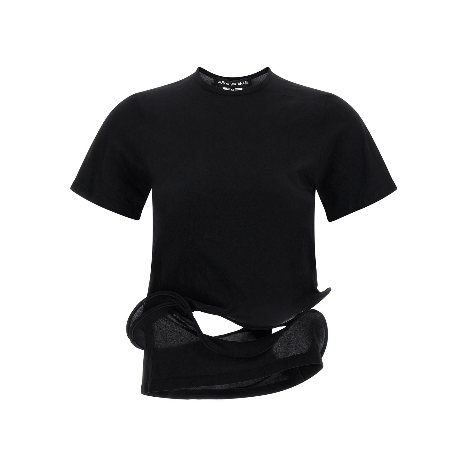 Junya Watanabe Black Nylon T-Shirt
