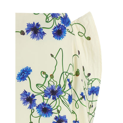 Stella McCartney Blue Cotton Mini Skirt
