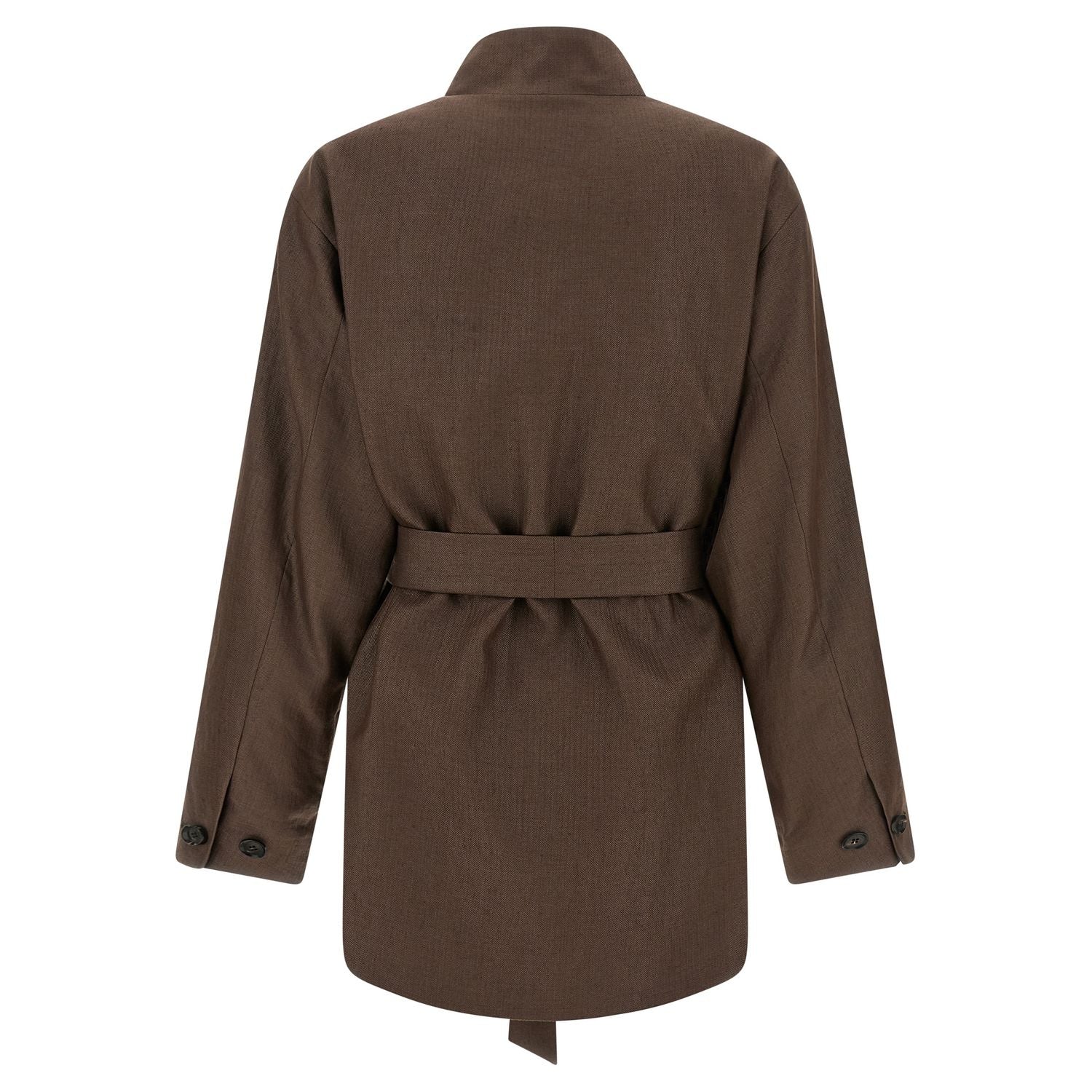 Kiton Brown Polyamide Blazer