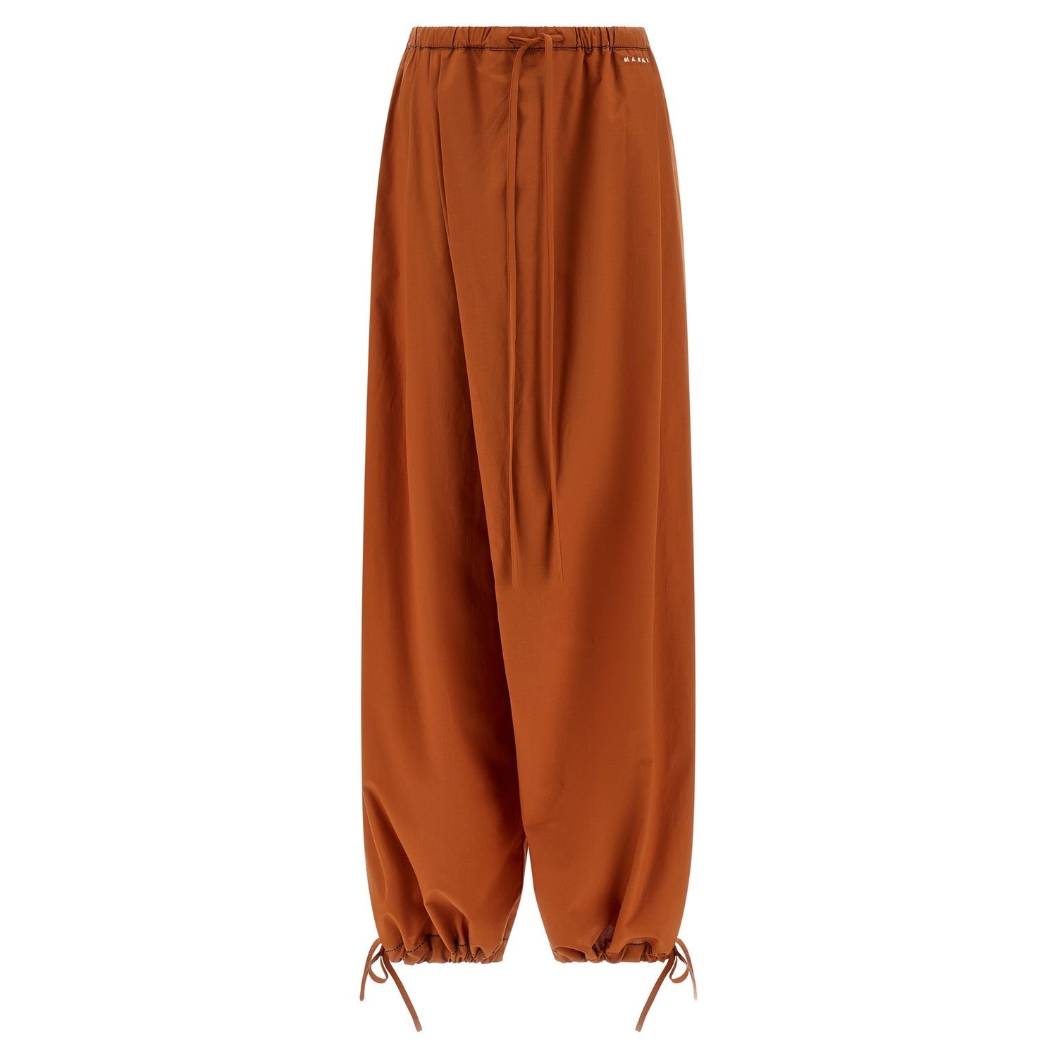 Marni Orange Cotton Casual Pants