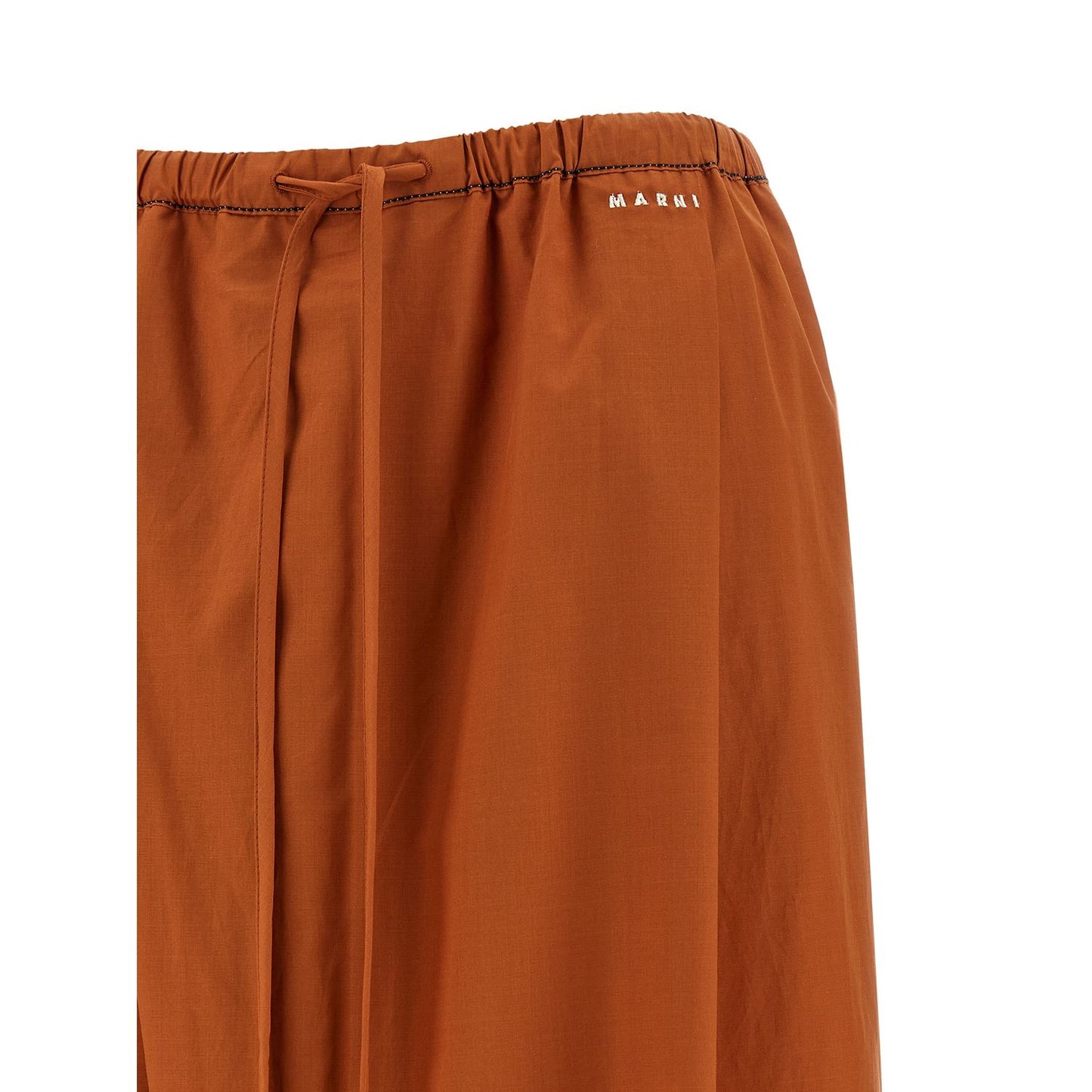 Marni Orange Cotton Casual Pants