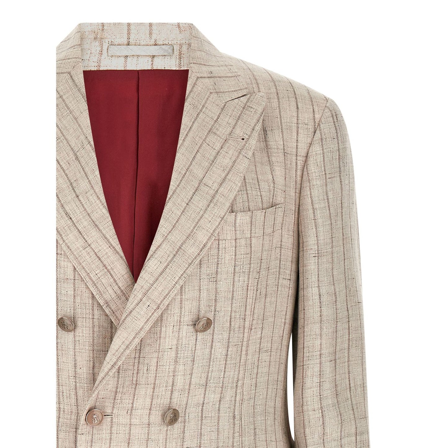 Brunello Cucinelli Gray Linen Blazer