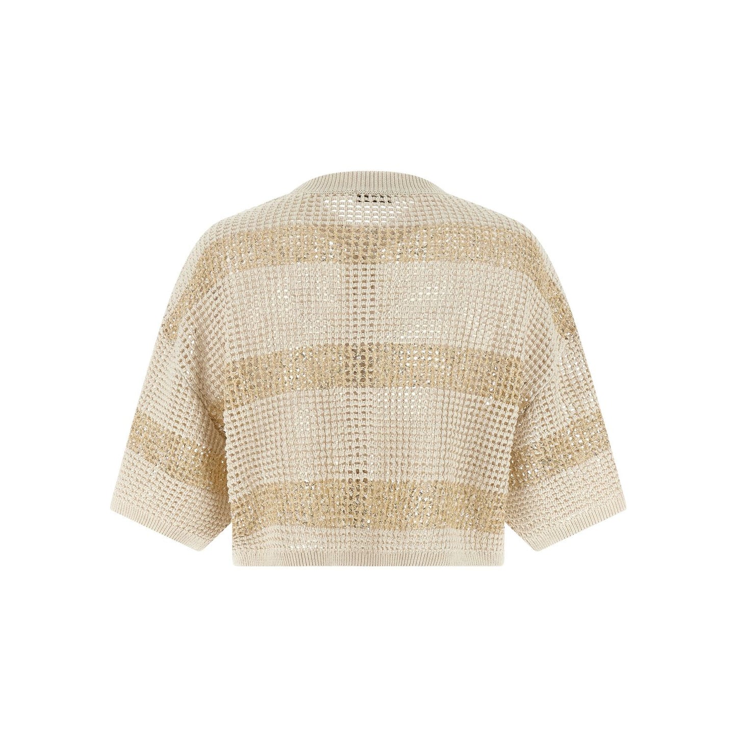 Brunello Cucinelli Beige Cotton Cardigan