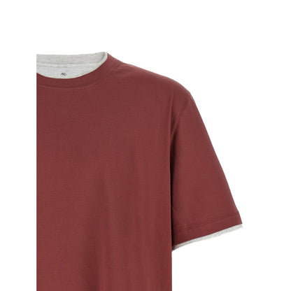 Brunello Cucinelli Multicolor Cotton T-Shirt
