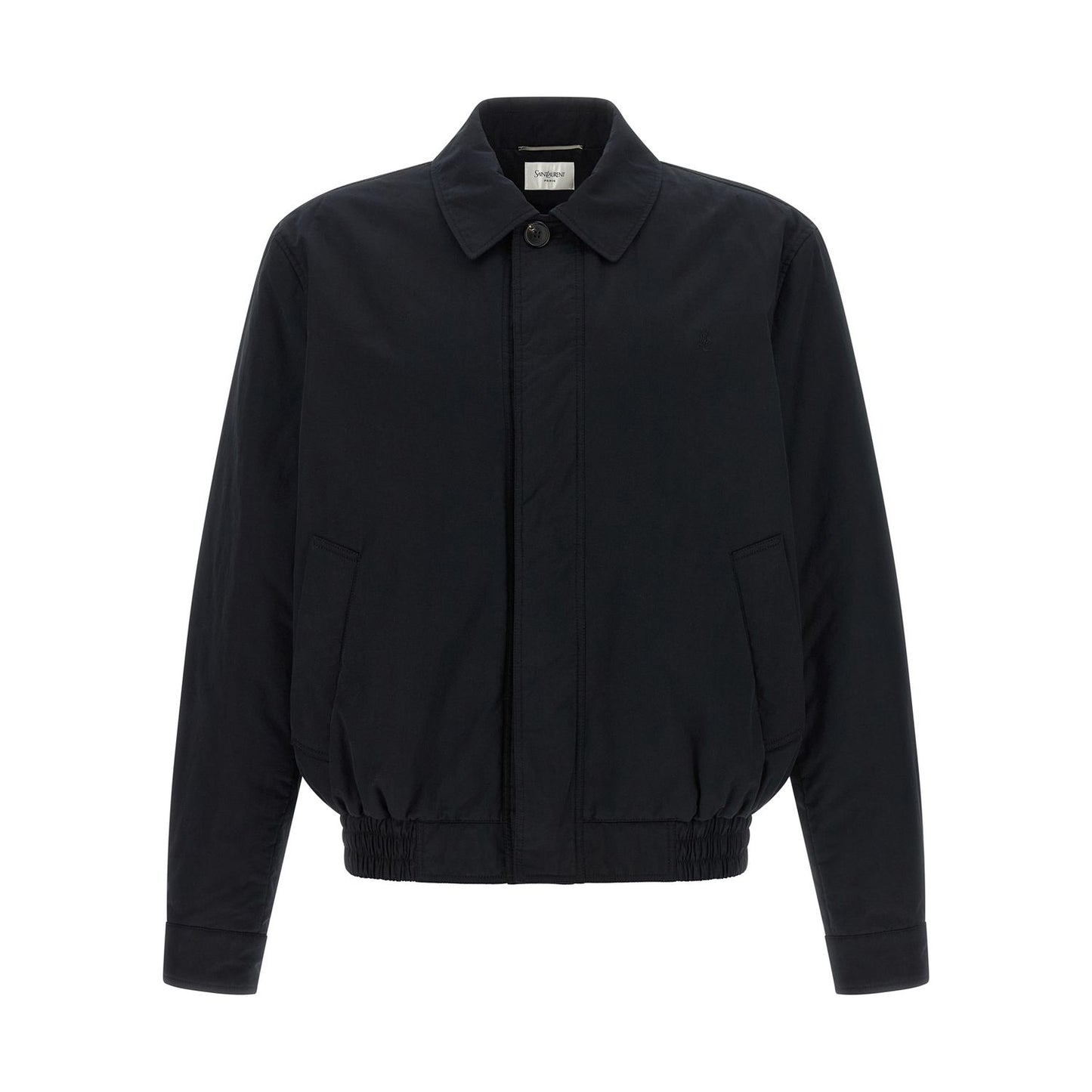 Saint Laurent Black Cotton Shell Jacket