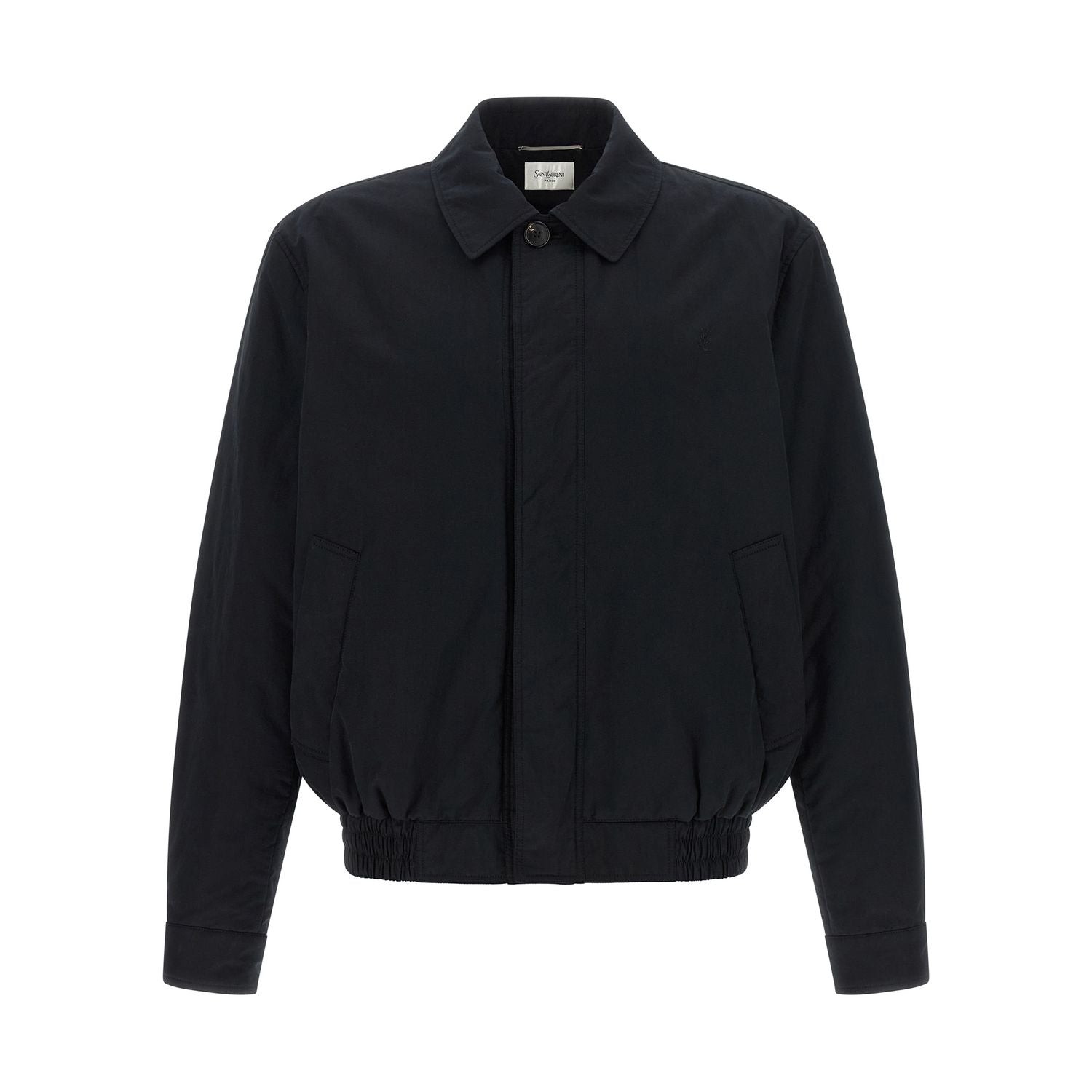 Saint Laurent Black Cotton Shell Jacket