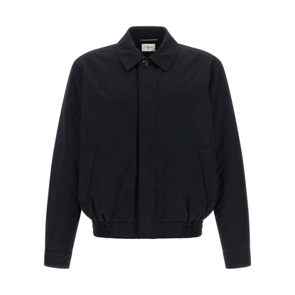Saint Laurent Black Cotton Shell Jacket