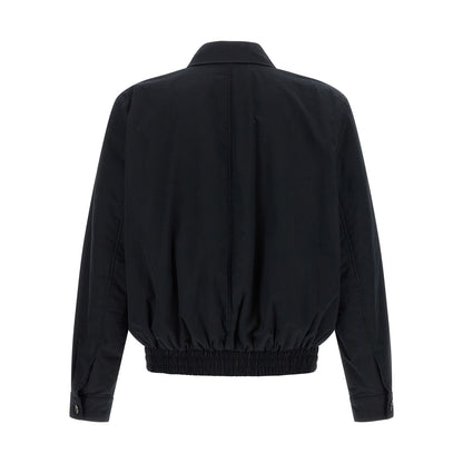 Saint Laurent Black Cotton Shell Jacket