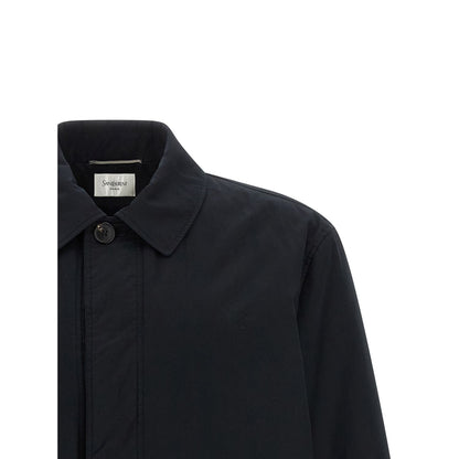 Saint Laurent Black Cotton Shell Jacket