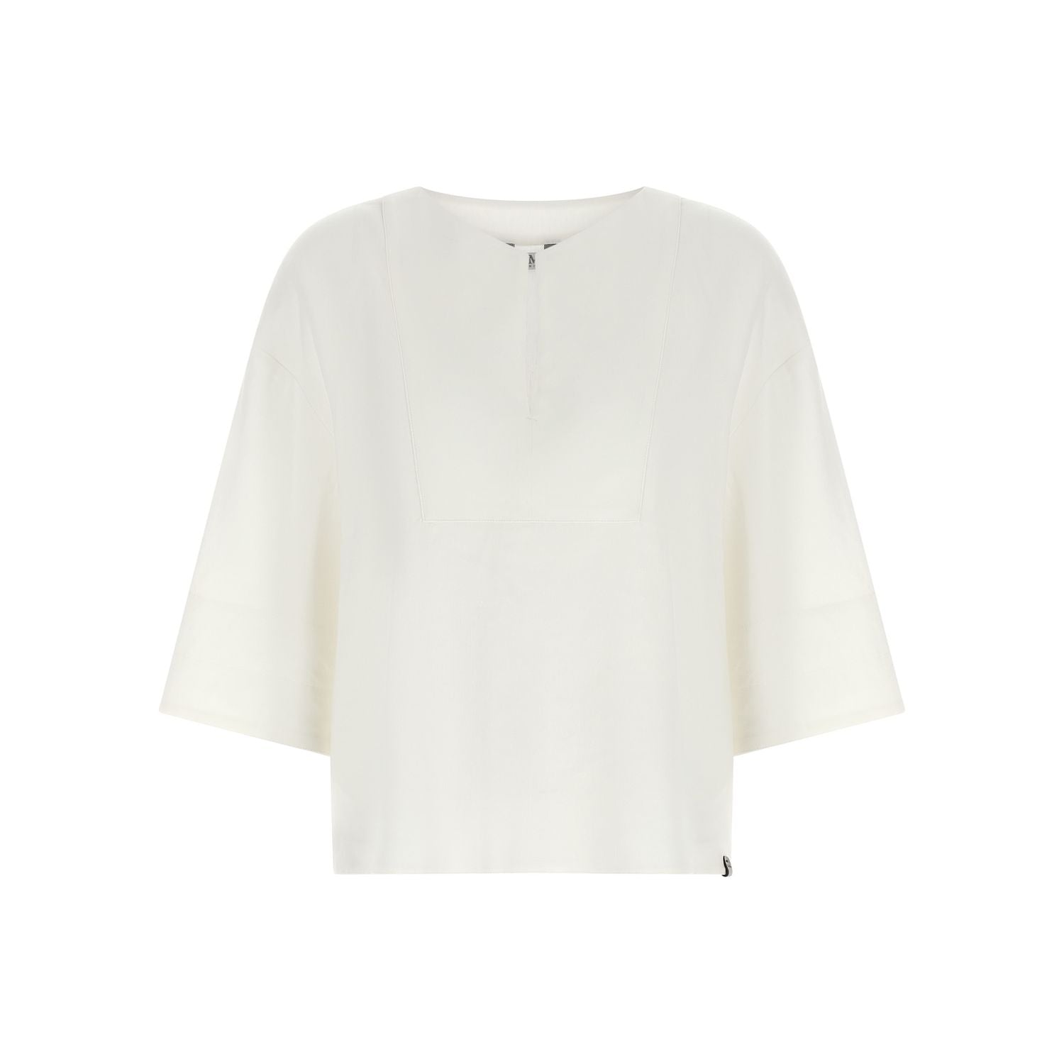 Max Mara White Linen Blouse