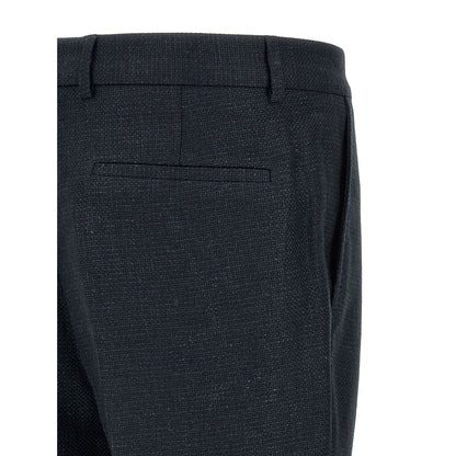 Brunello Cucinelli Blue Silk Two-Piece Suit