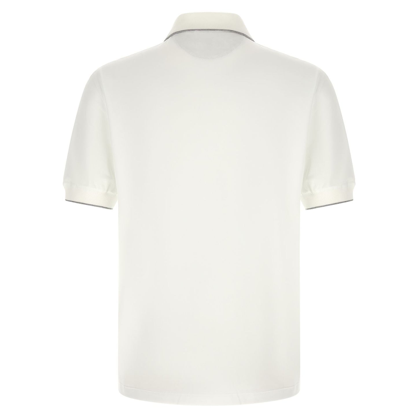 Brunello Cucinelli White Polyamide Polo Shirt