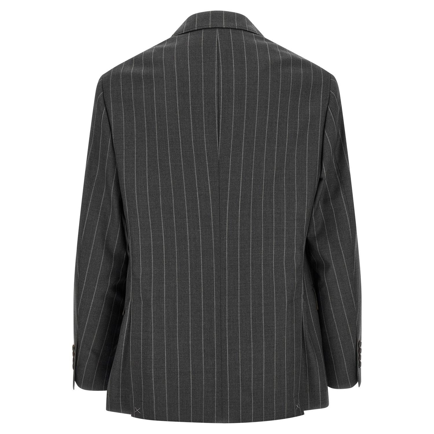 Brunello Cucinelli Gray Virgin Wool Blazer