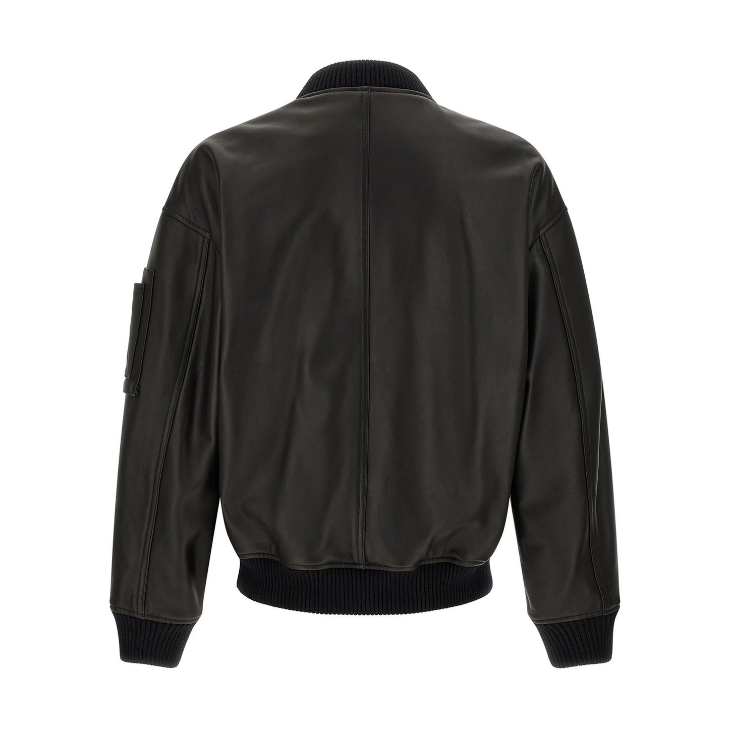 Dsquared² Black Leather Leather Jacket