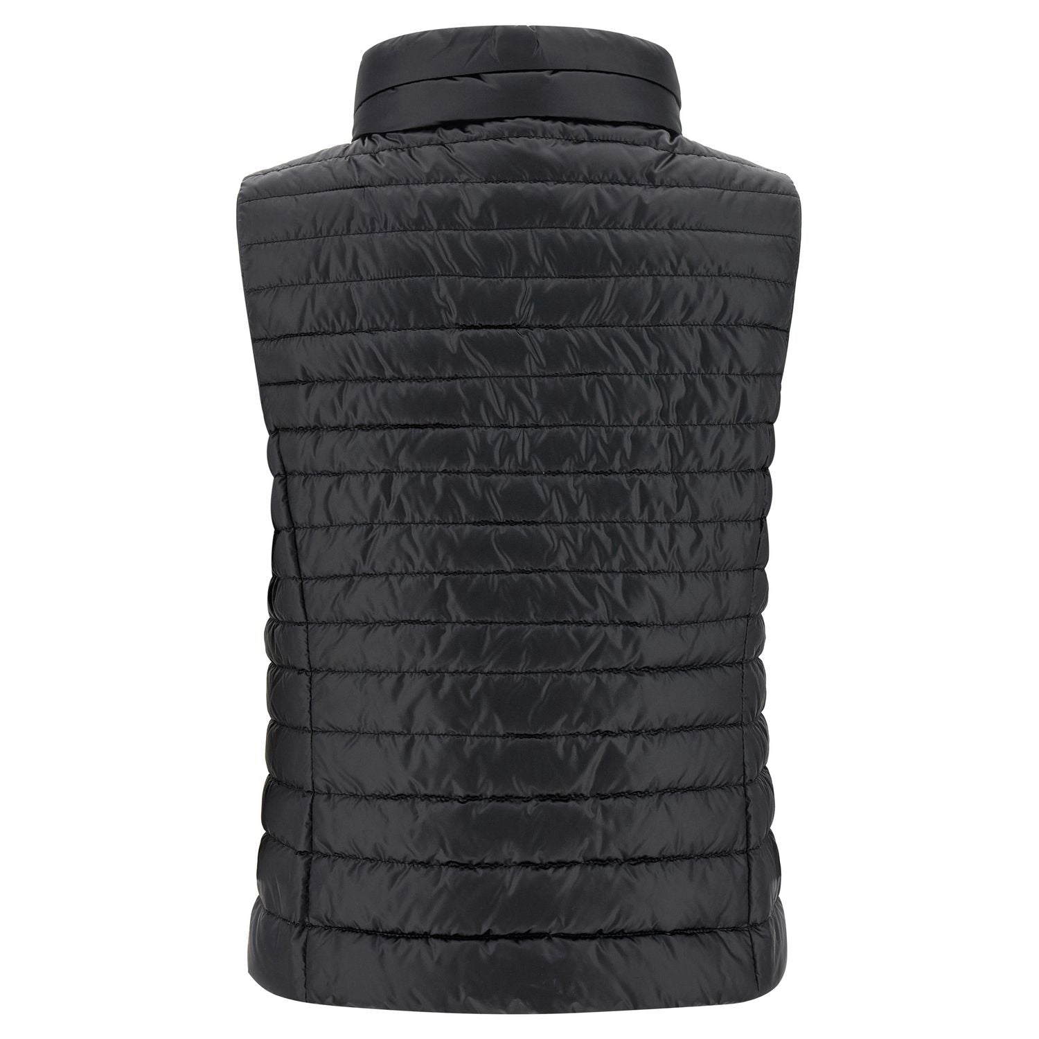 MooRER Black Polyester Sleeveless Jacket