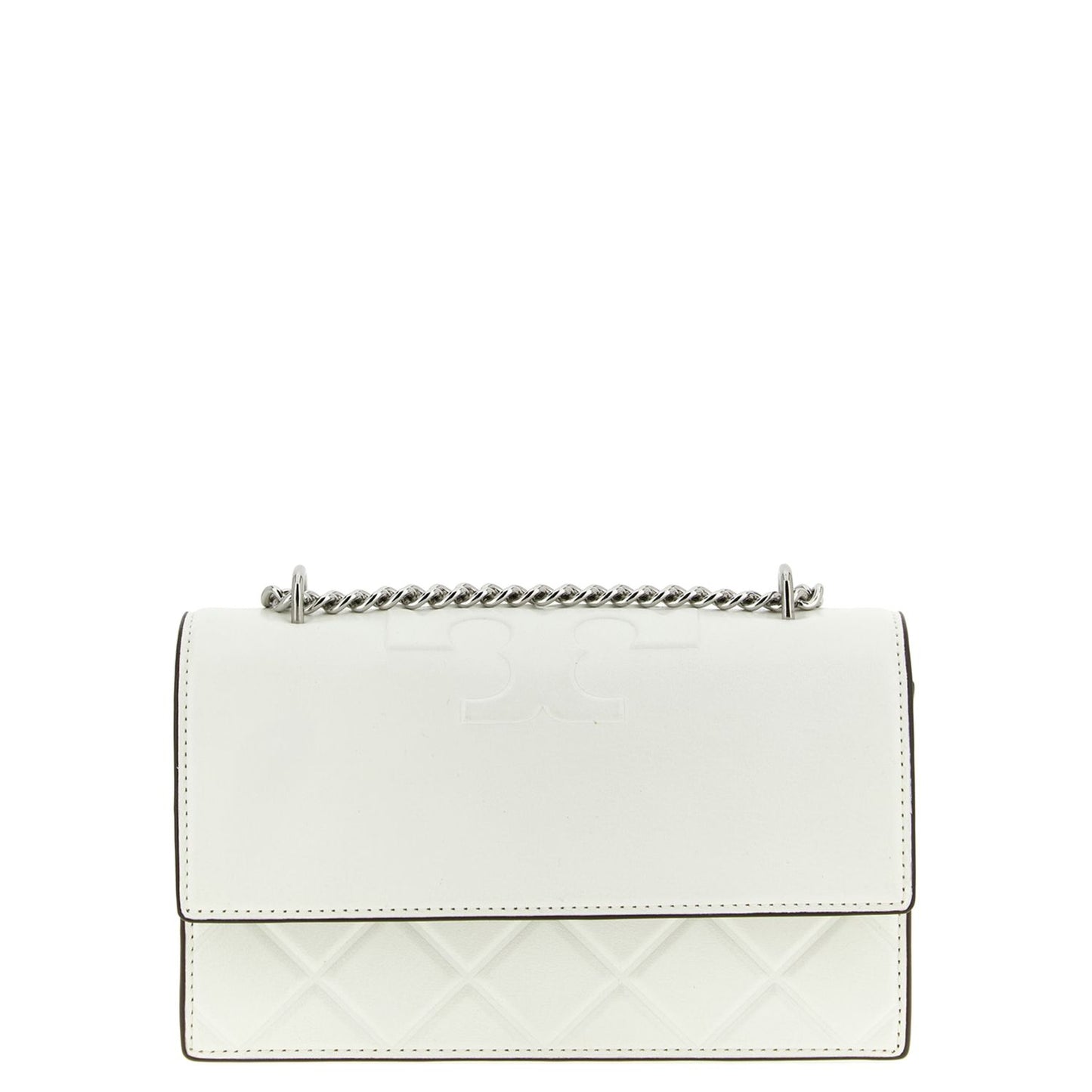 Tory Burch White Goatskin Crossbody Bag