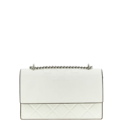 Tory Burch White Goatskin Crossbody Bag