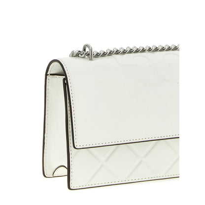 Tory Burch White Goatskin Crossbody Bag