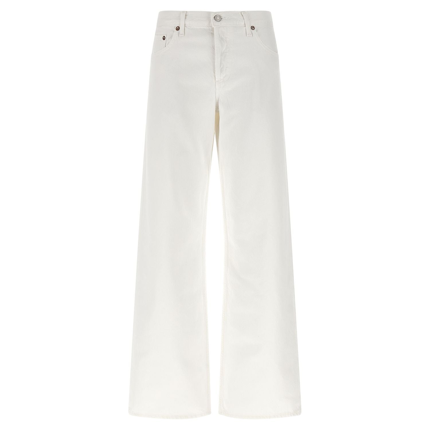 Agolde White Cotton Jeans Denim