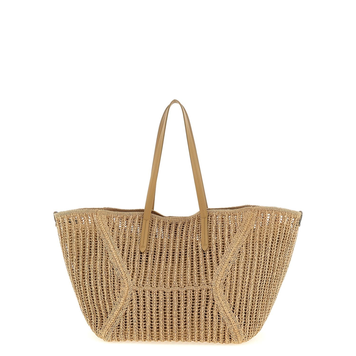 Brunello Cucinelli Beige Polyamide Shoulder Bag