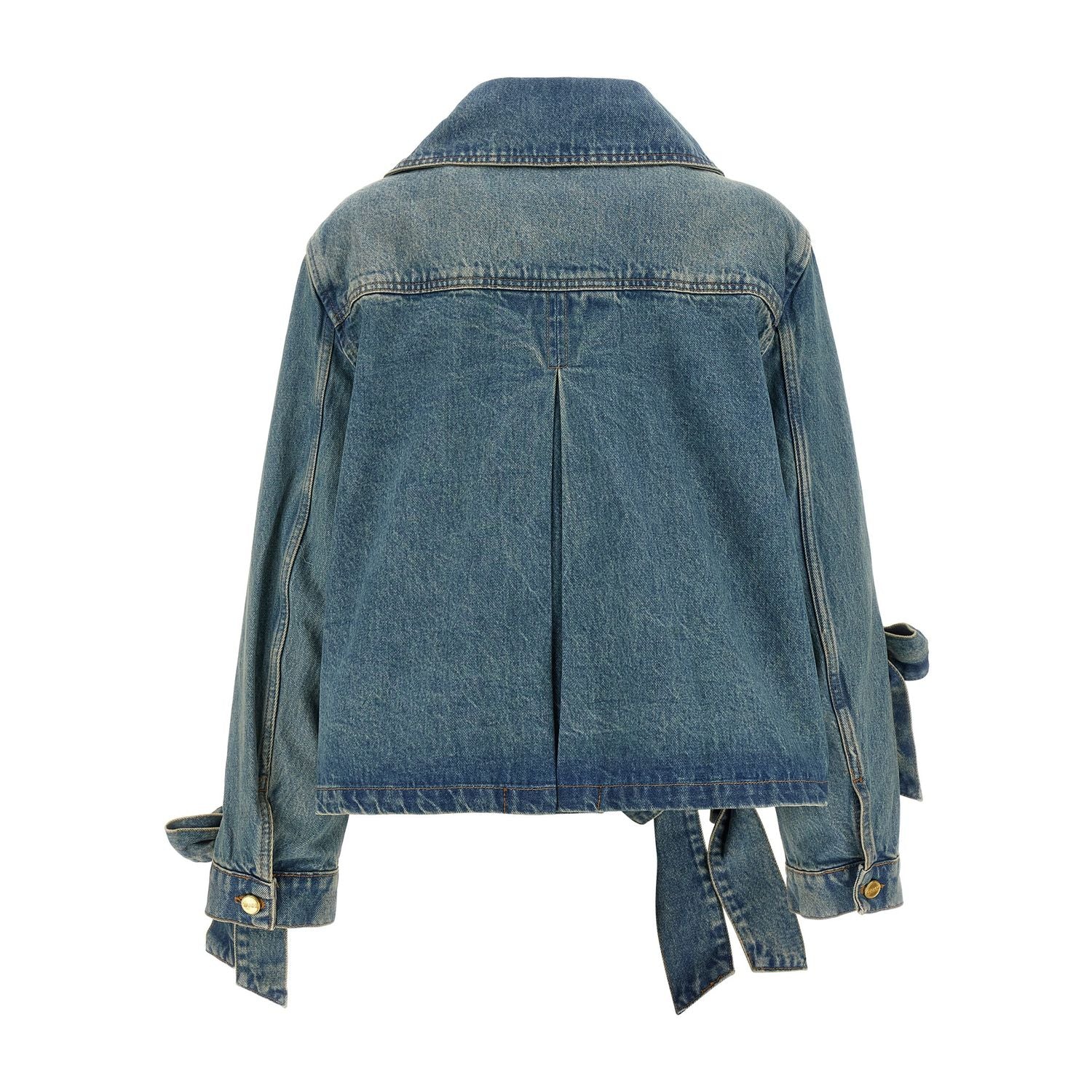 Ganni Blue Organic Cotton Denim Jacket