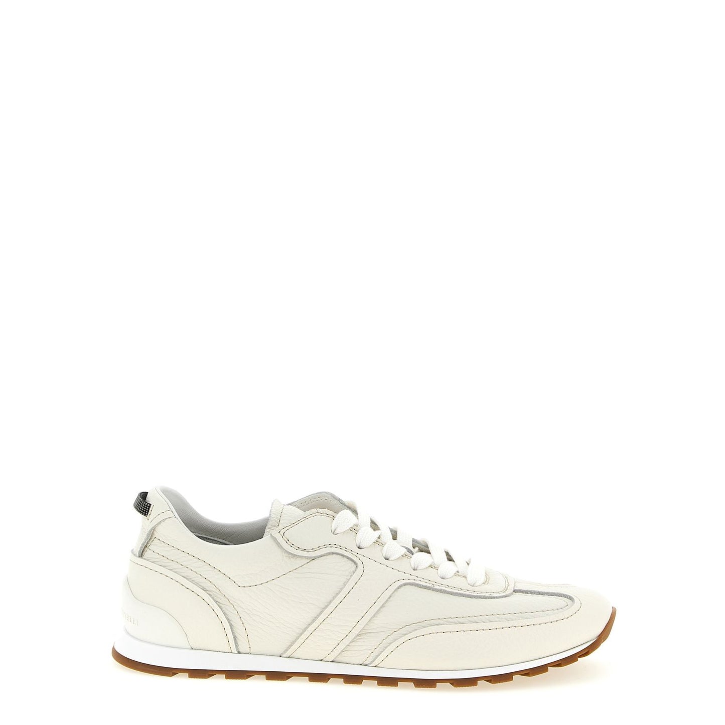 Brunello Cucinelli White Goatskin Athletic Sneakers