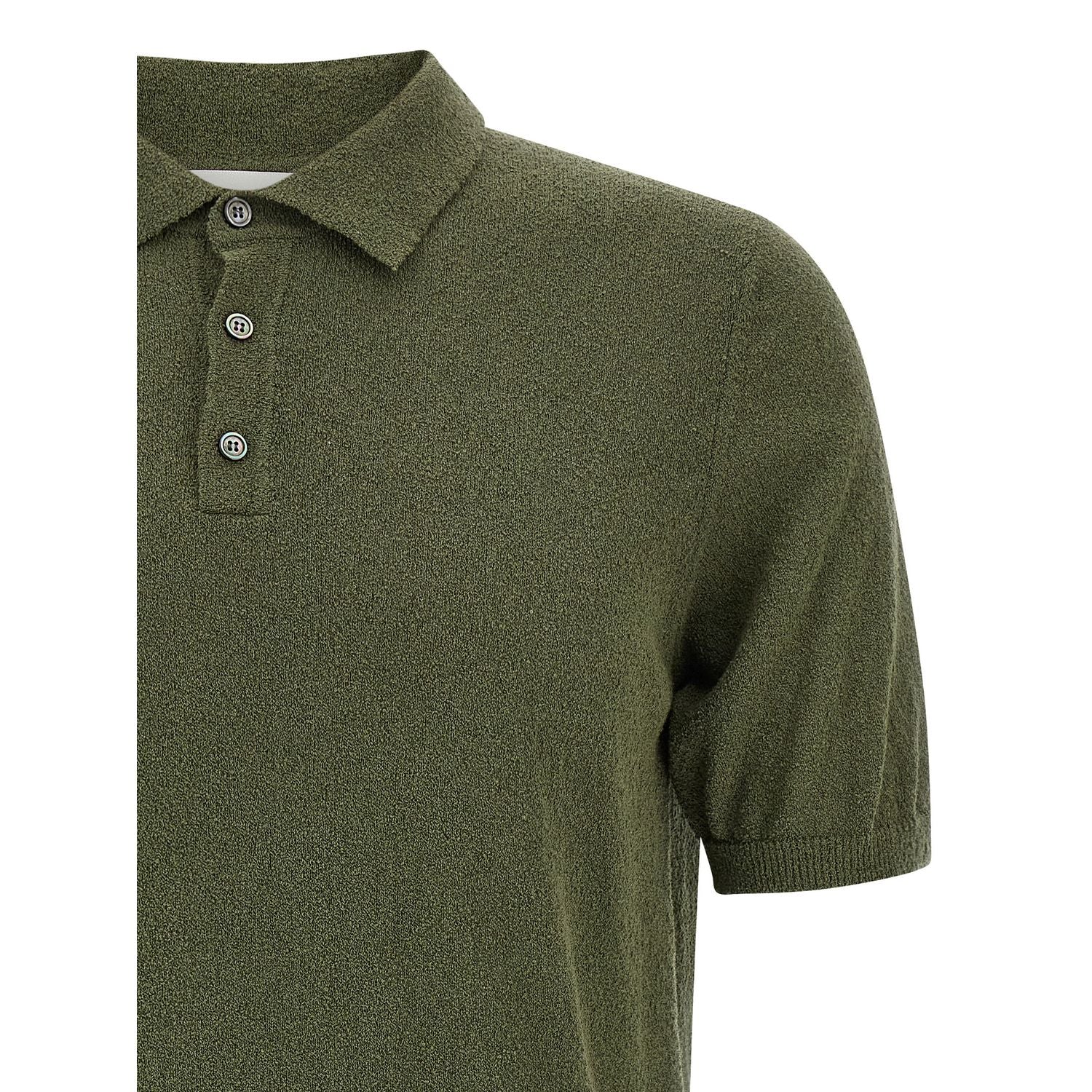 Roberto Collina Bicolor Cotton Polo Shirt