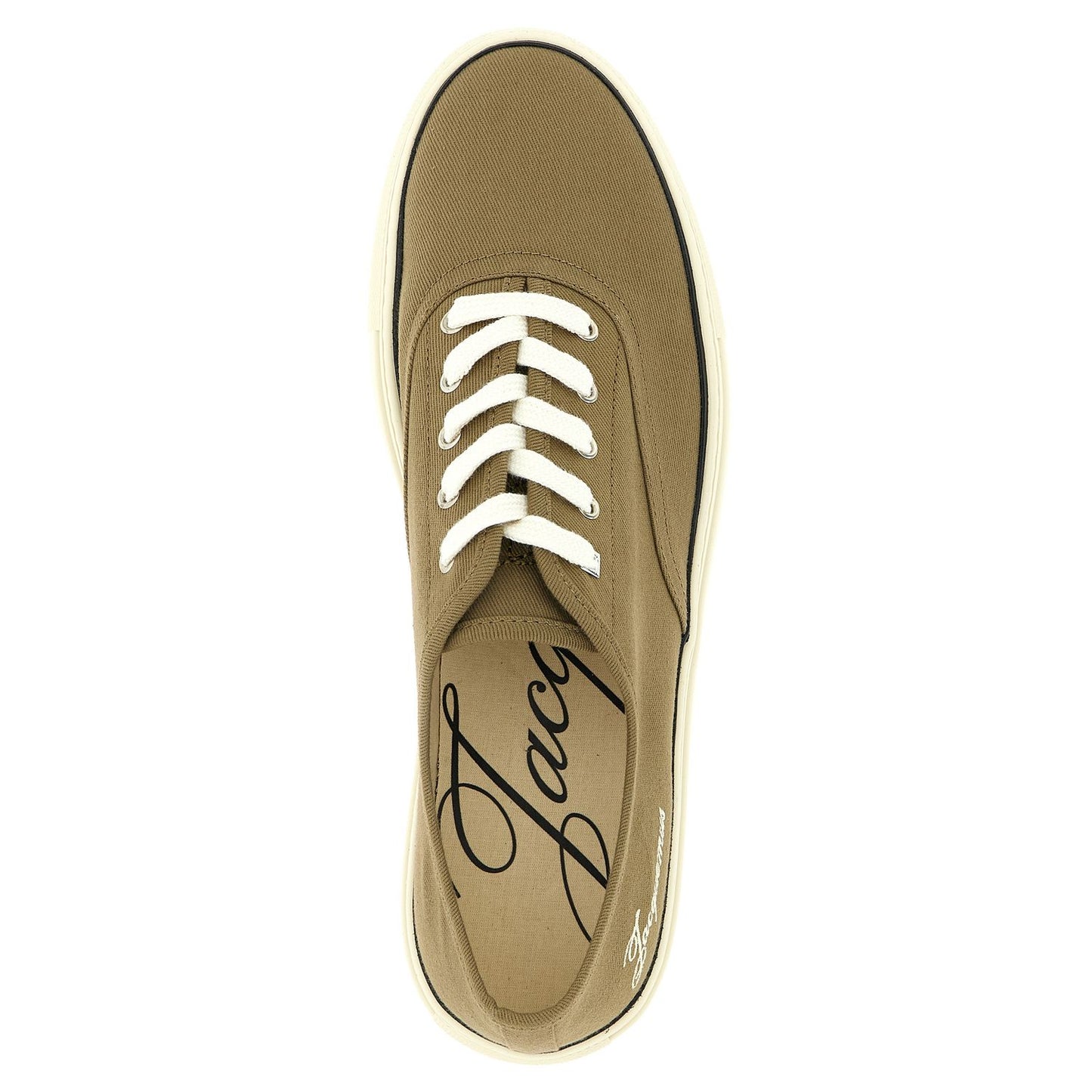 Jacquemus Bicolor Cotton Low Top Sneakers