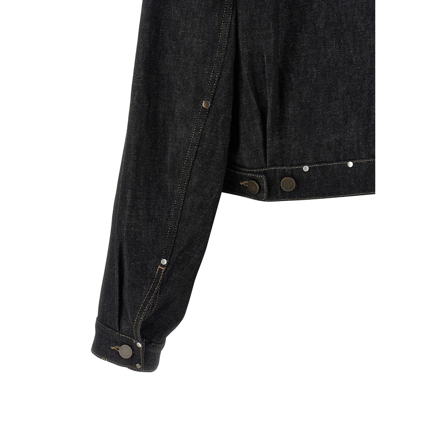 Lemaire Black Cotton Denim Jacket