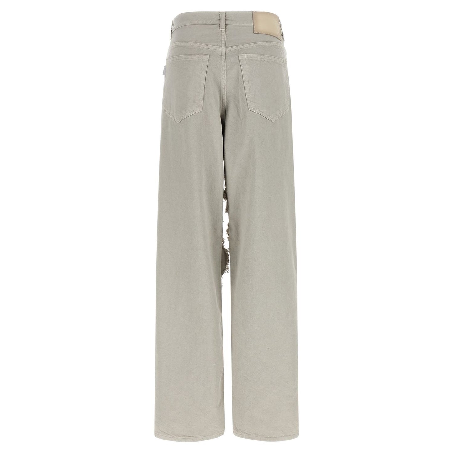 Haikure Gray Cotton Flared Jeans