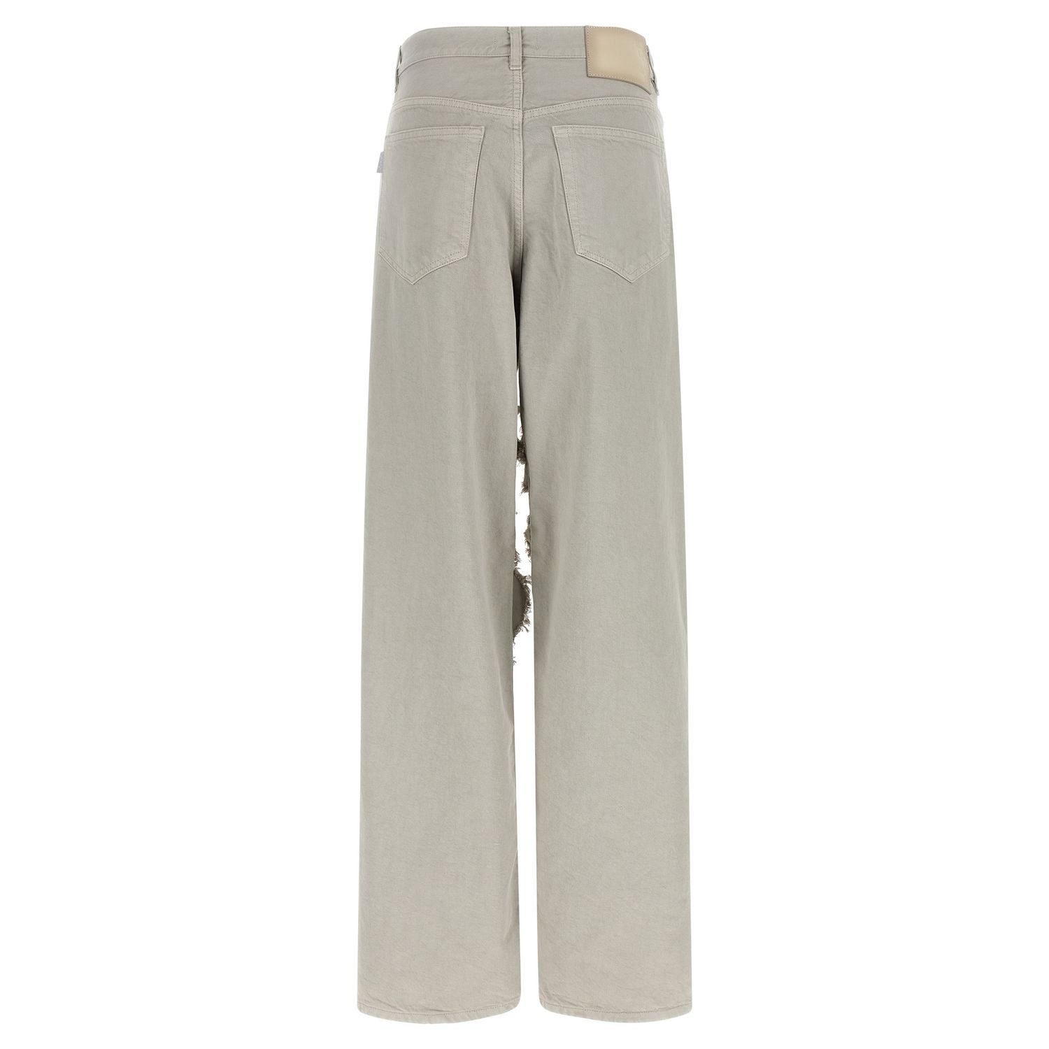 Haikure Gray Cotton Flared Jeans