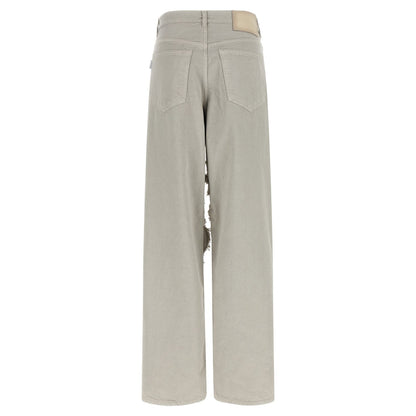 Haikure Gray Cotton Flared Jeans