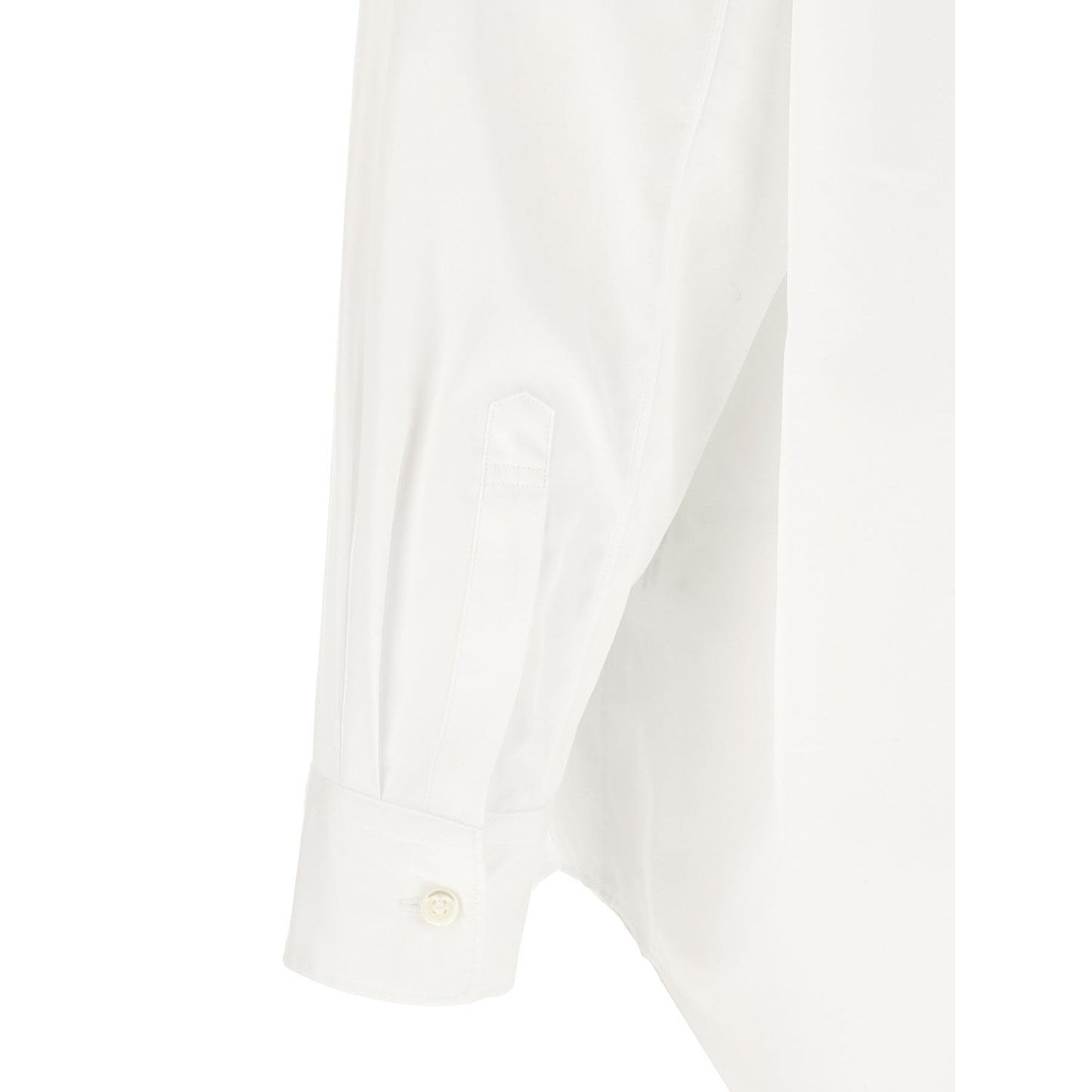 Comme Des Garçons White Cotton Blouse