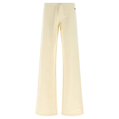 Balenciaga White Cotton Flared Pants