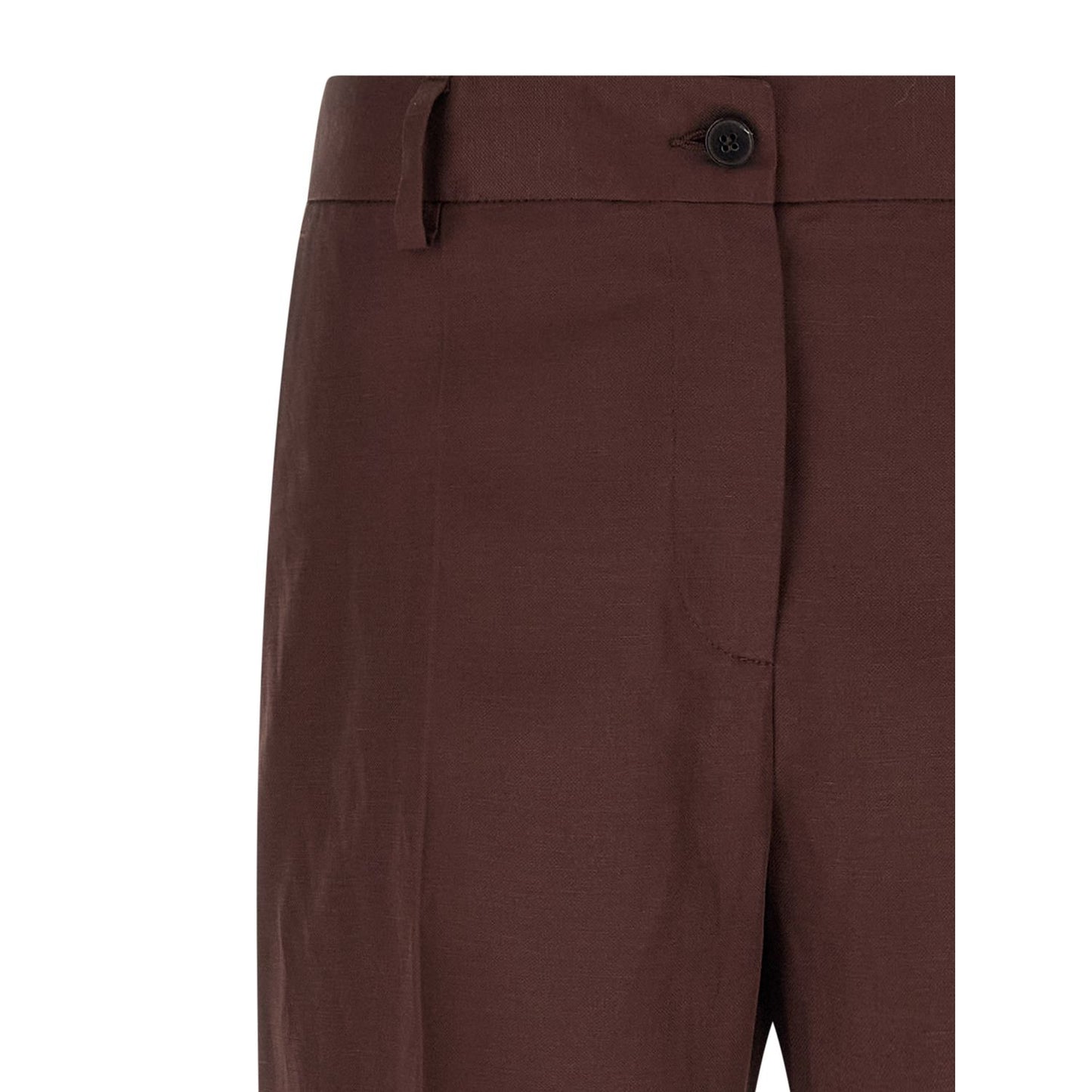 Alberto Biani Brown Viscose Casual Pants