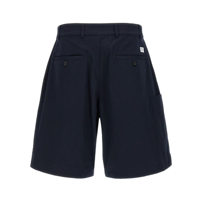 Department 5 Blue Cotton Bermuda Shorts